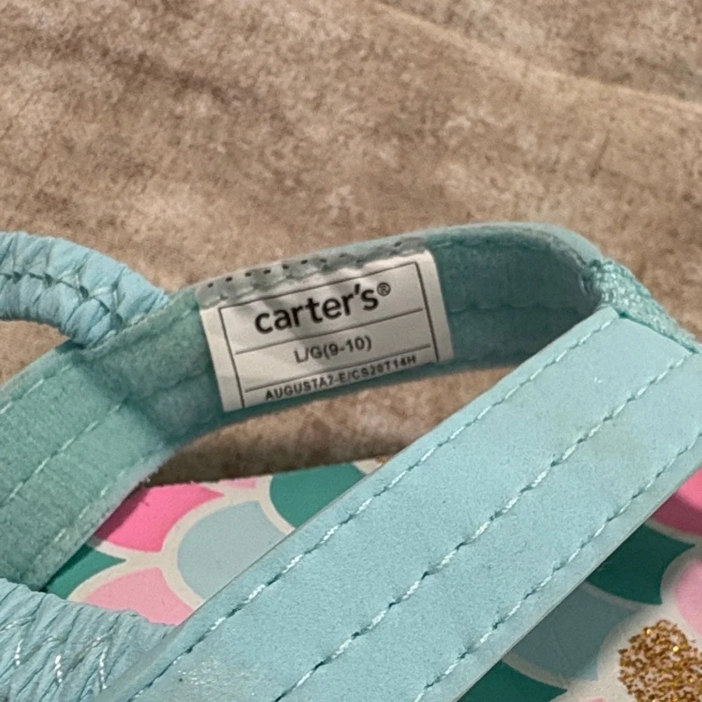 Carter's Multicolor Scallop Flip Flops
